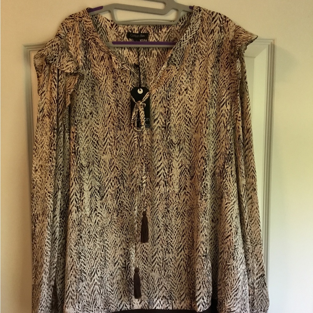 Cotton Bleu Blouse